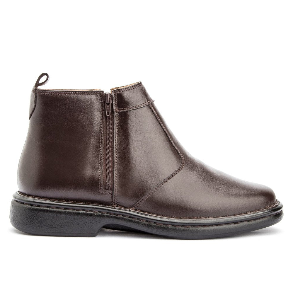 Bota Couro Ziper Giacco
