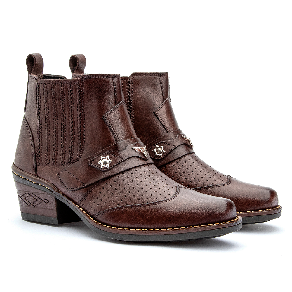 Bota Couro Country Barretos Giacco