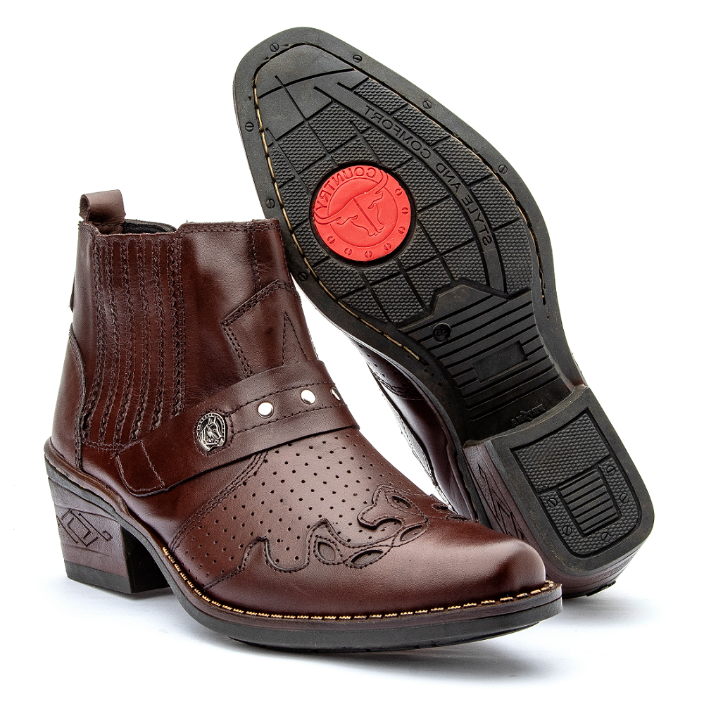 Bota Couro Country Bodacious Giacco