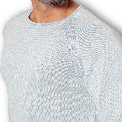 Suéter Tricot Raglan Gola O